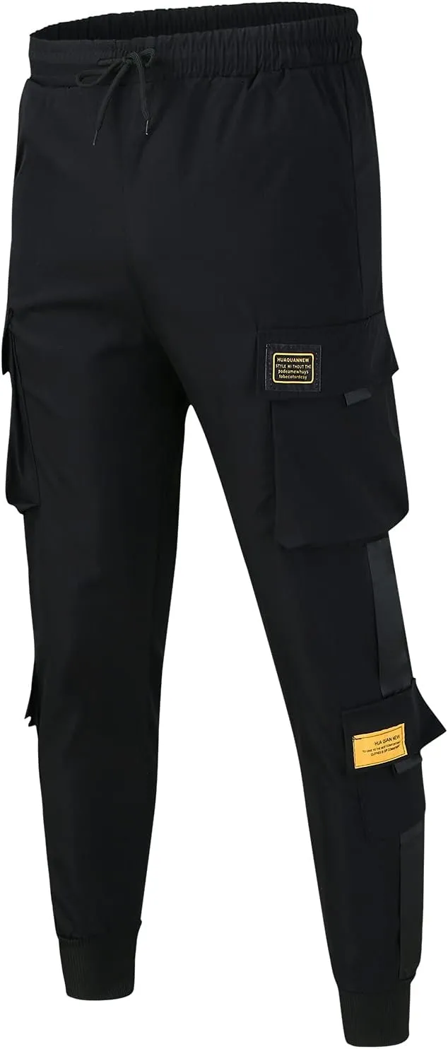 Cargo Sweatpants for Men Mens Lounge Pants Men Casual Pants Hip Hop Harem Pants Streetwear Tactical Track Pants Cargo