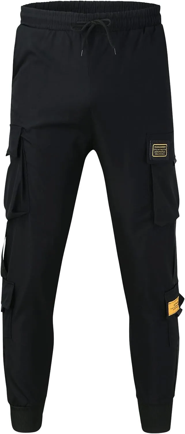 Cargo Sweatpants for Men Mens Lounge Pants Men Casual Pants Hip Hop Harem Pants Streetwear Tactical Track Pants Cargo