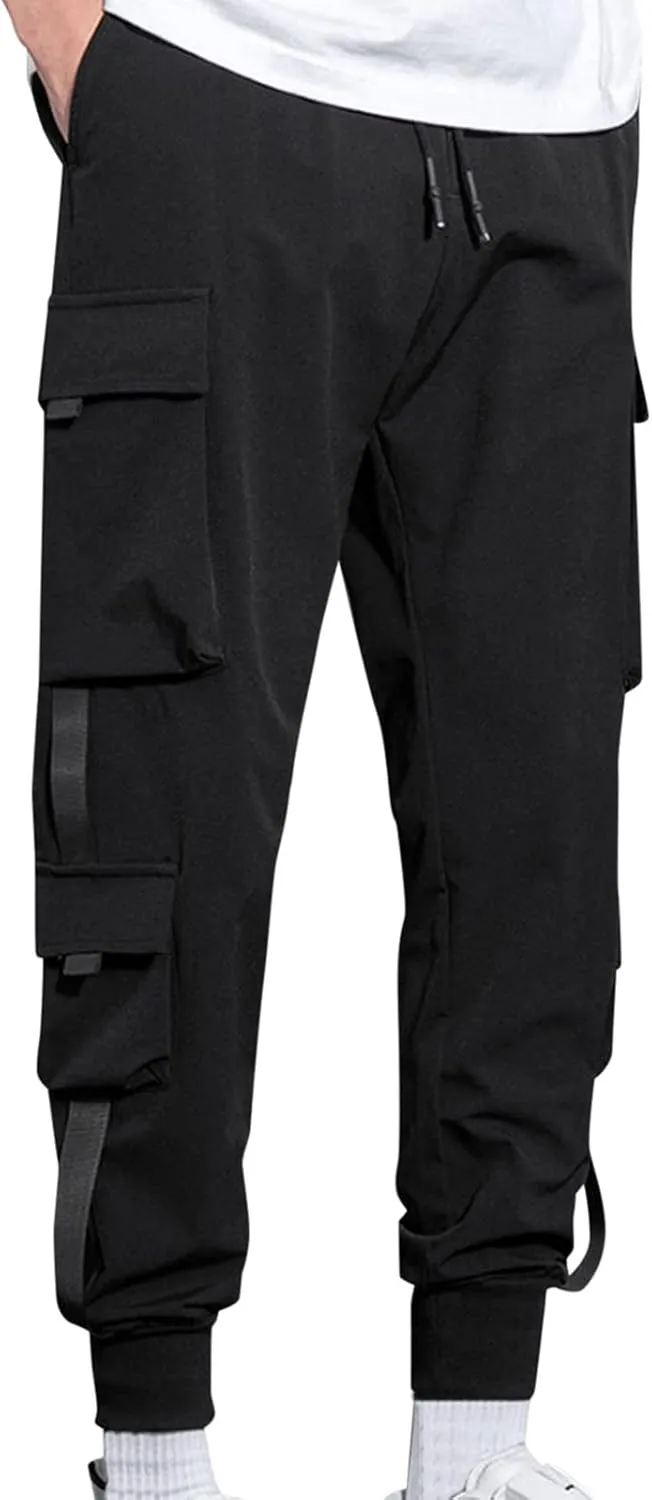Cargo Sweatpants for Men Mens Lounge Pants Men Casual Pants Hip Hop Harem Pants Streetwear Tactical Track Pants Cargo