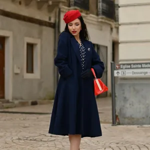 Elizabeth Coat in Navy