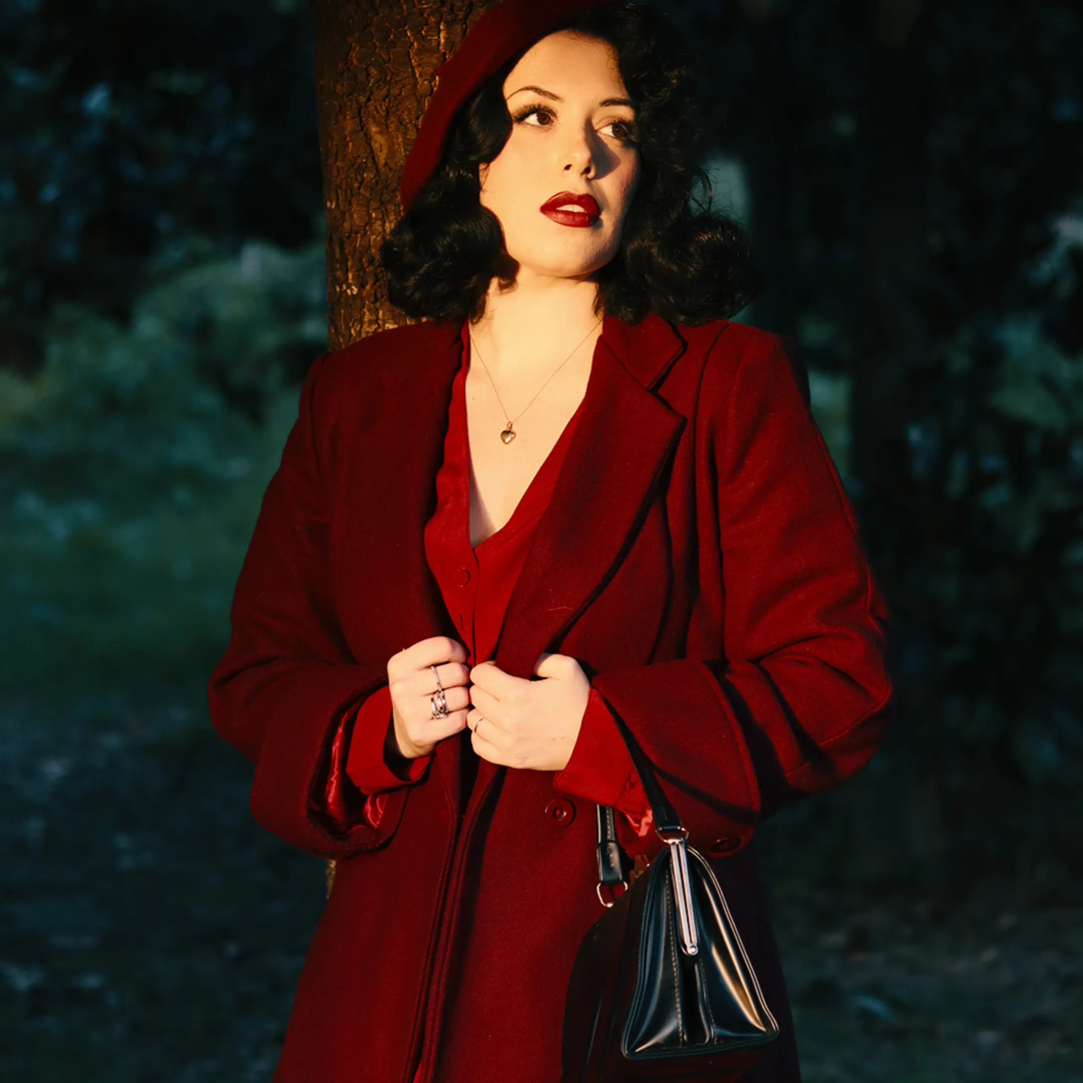 Elizabeth Coat in Wine
