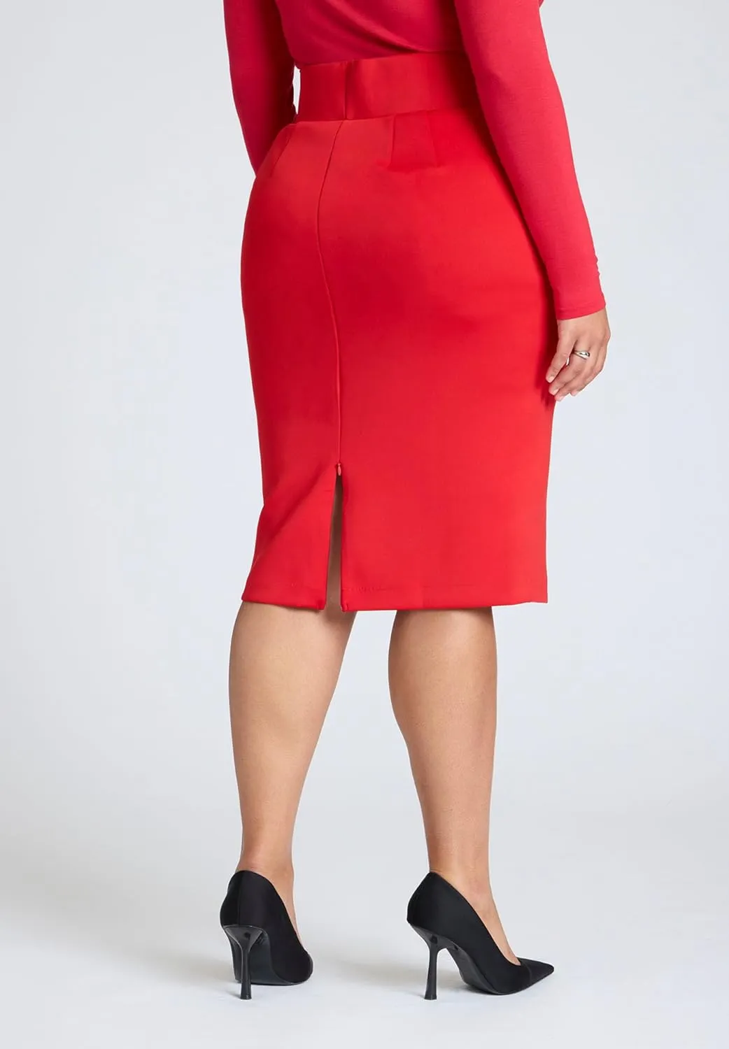 ELOQUII Women's Plus Size Neoprene Pencil Skirt