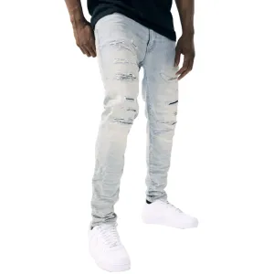 JORDAN CRAIG SKINNY FIT CRUSHED JEANS - ANTIQUE