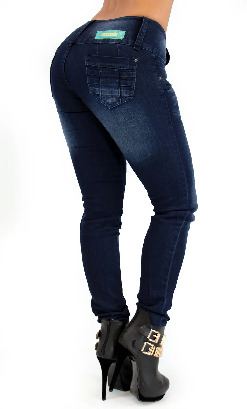LAST ONE 17494 Triple Button Maripily Skinny Jean