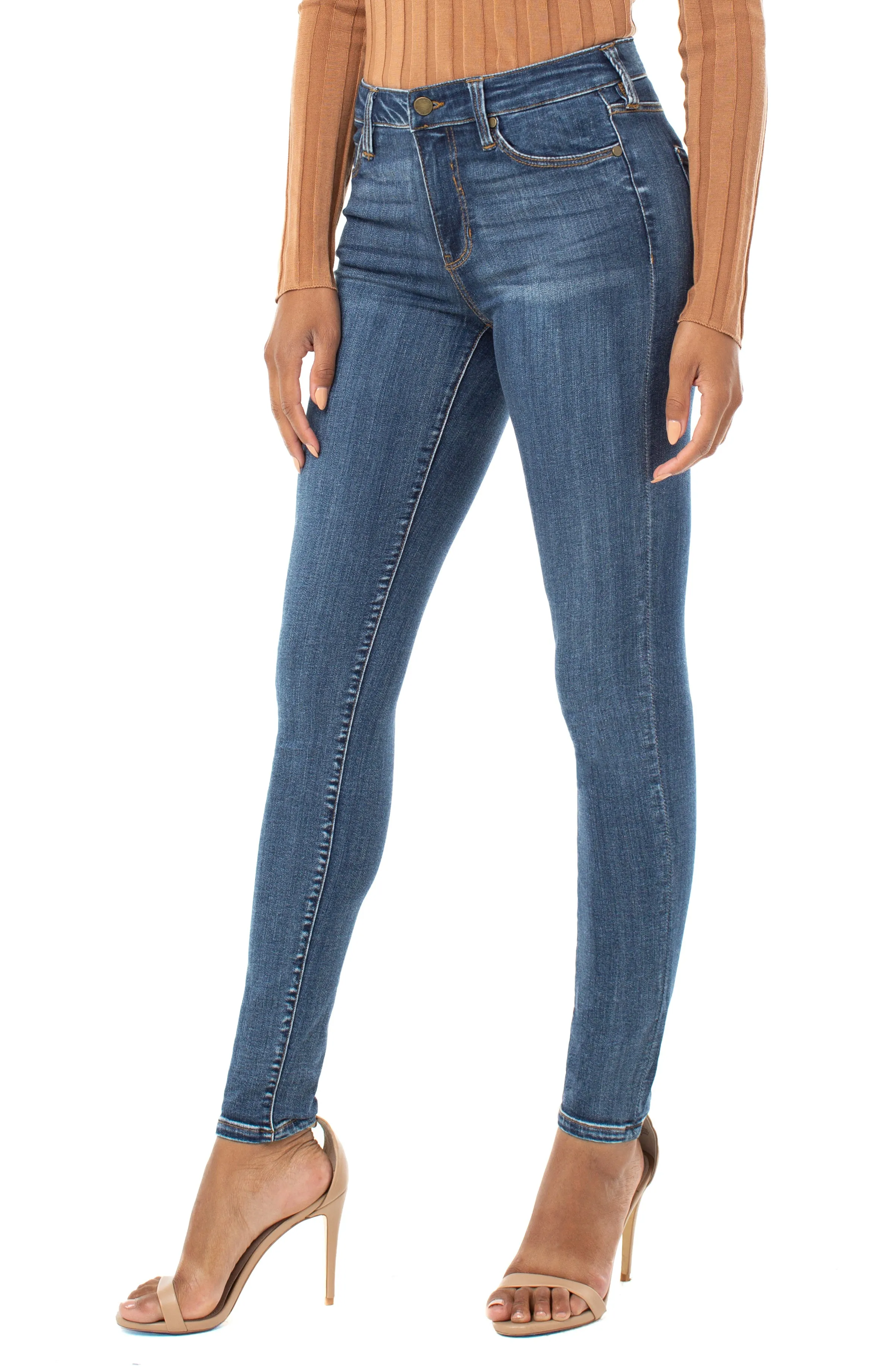 Liverpool Abby Skinny High-Performance Eco Denim In Victory