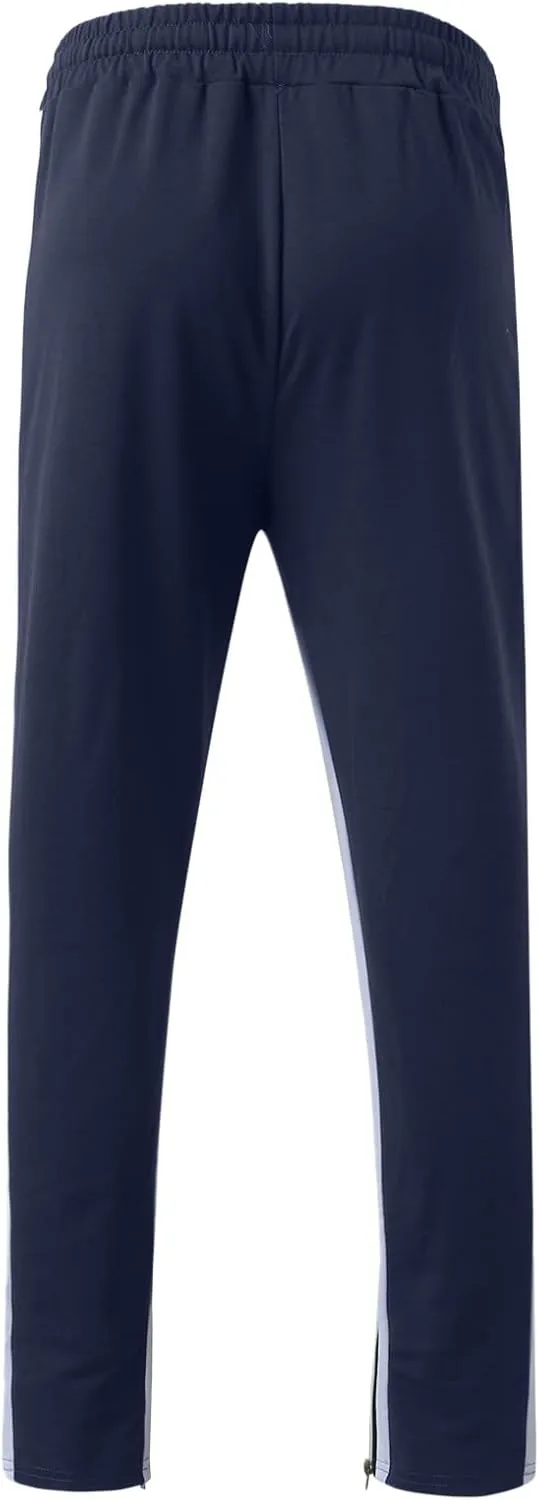 Mens Sweatpants Joggers Pants Man with Pockets Men's Cotton Sweatpants with Cargo Pockets Open Bottom Yoga Pants for
