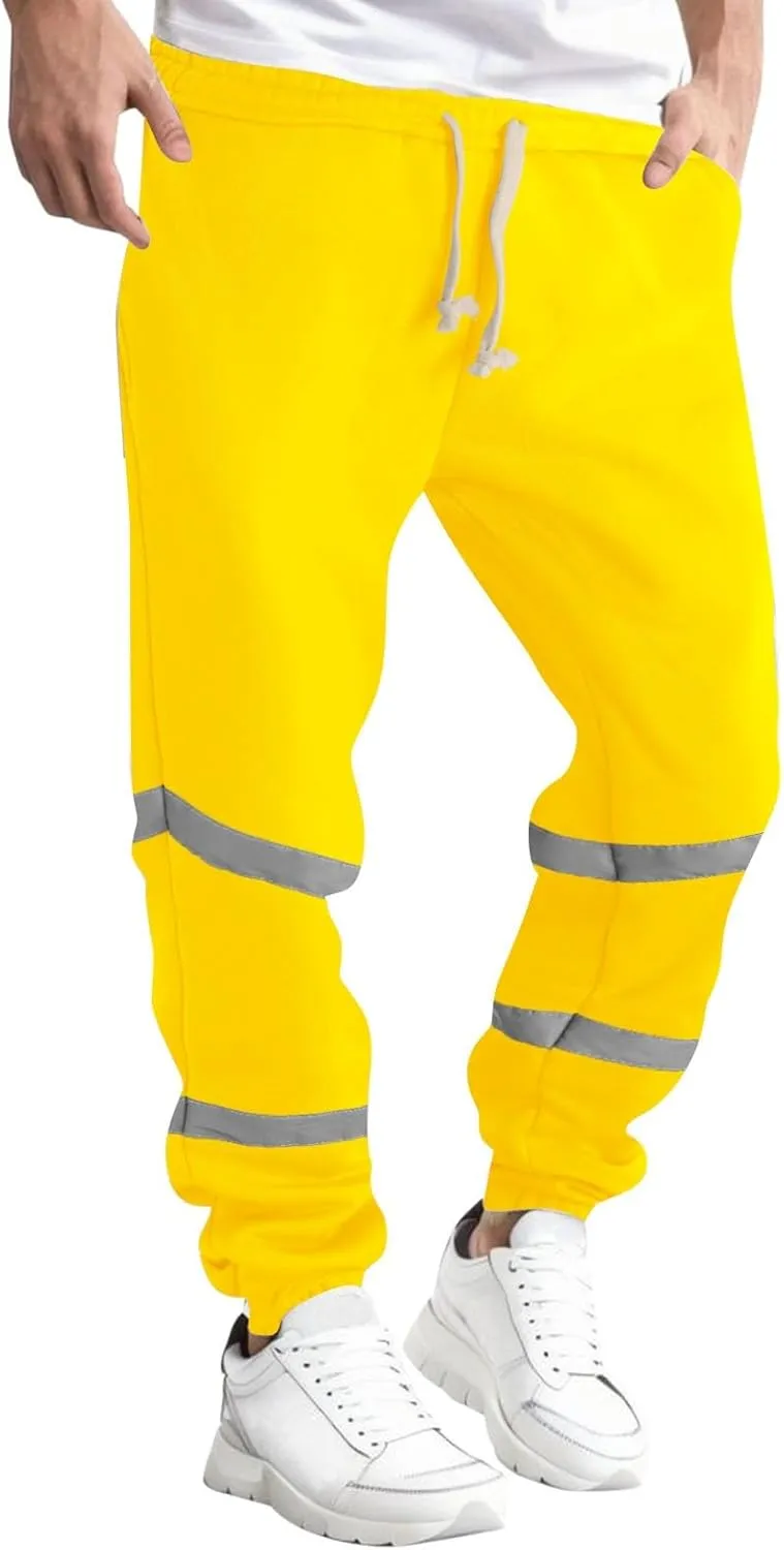 Mens Sweatpants with Pockets Big and Tall Baggy Stretch Drawstring Elastic Waist Athletic Jogger Sweat Pant with Pocket