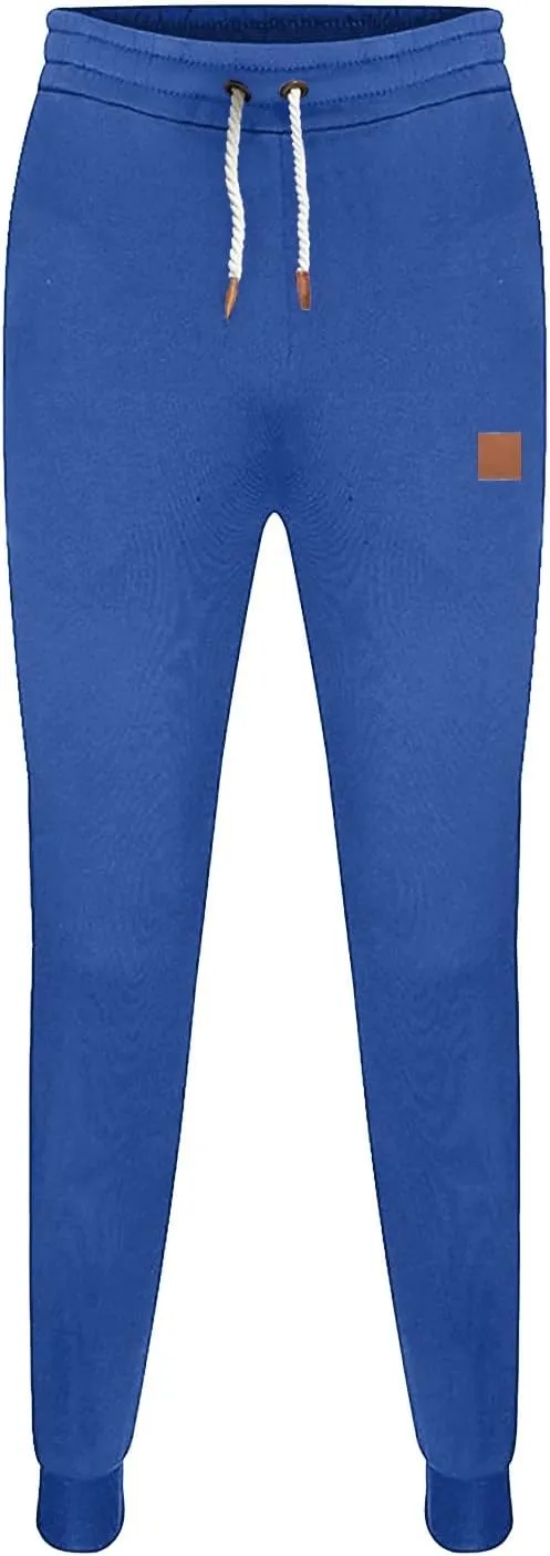 Mens Workout Cargo Sweatpants Fleece Joggers with Pockets Mens Workout Cargo Sweatpants Athletic Pants Open Bottom