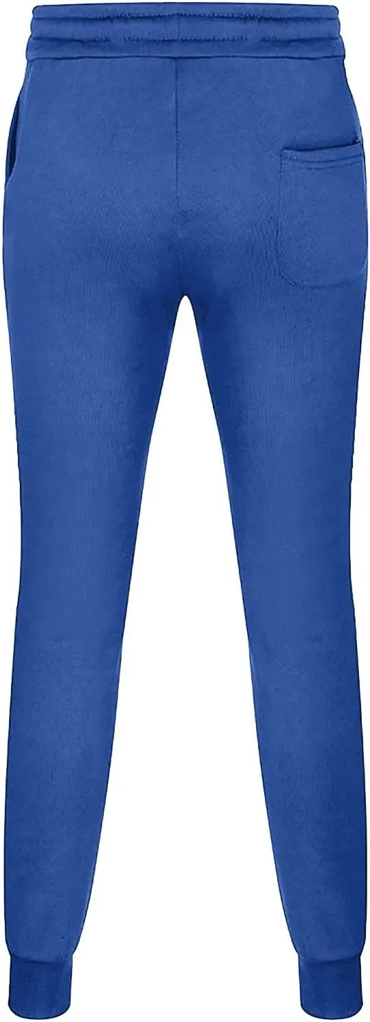 Mens Workout Cargo Sweatpants Fleece Joggers with Pockets Mens Workout Cargo Sweatpants Athletic Pants Open Bottom