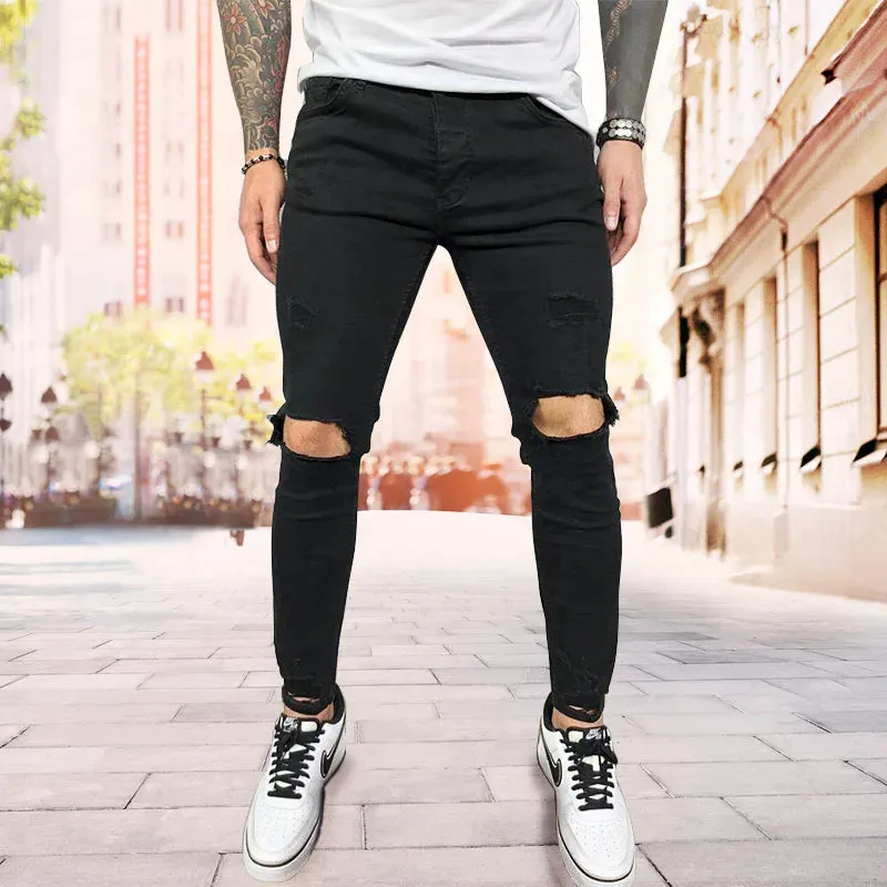 Moto Skinny Ripped Jeans