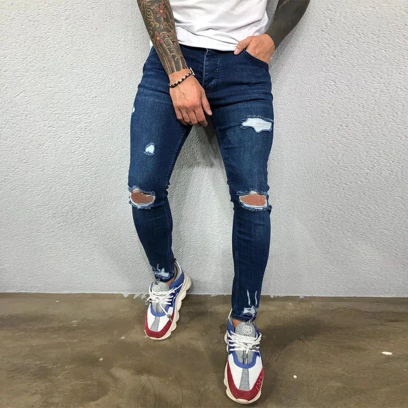 Moto Skinny Ripped Jeans