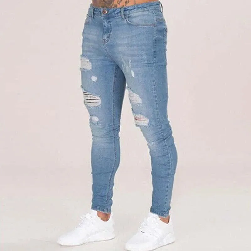 Moto Skinny Ripped Jeans