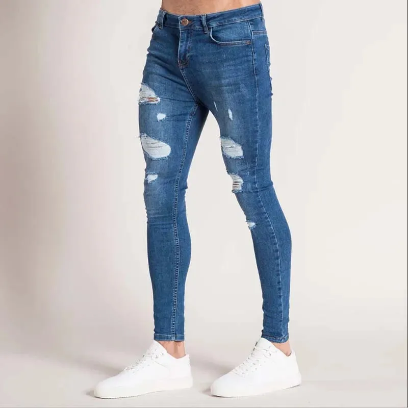 Moto Skinny Ripped Jeans