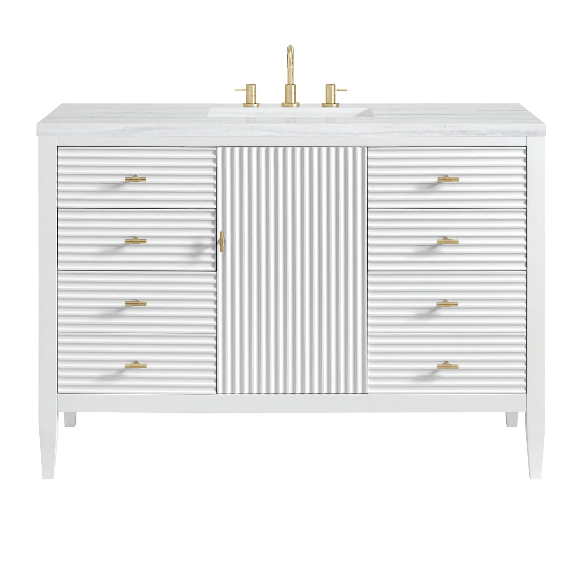 Myrrin 48" Single Vanity in Bright White