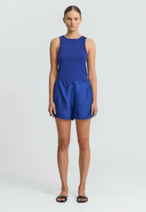 Rae Silk Short - Mariner