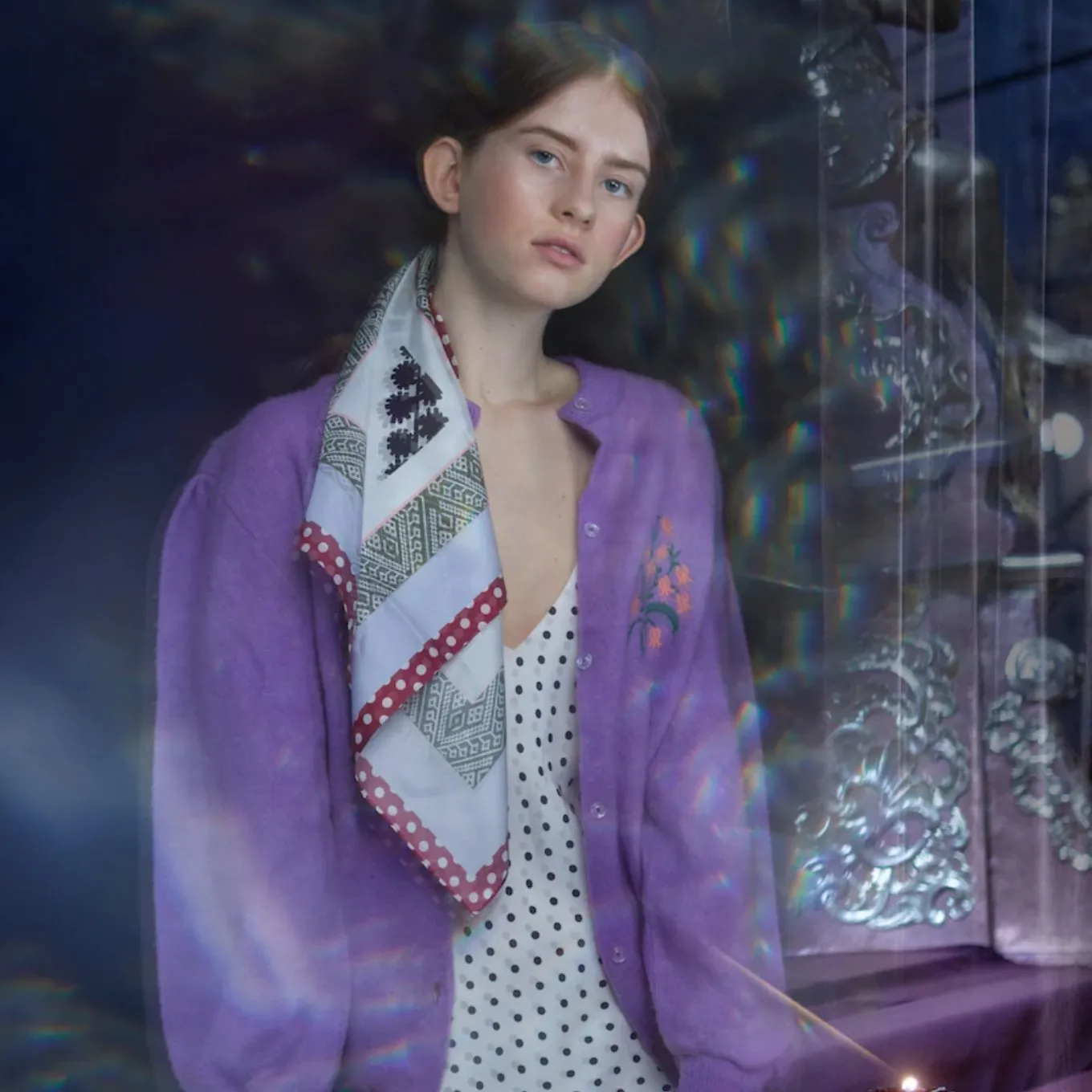 Silk Scarf - Ornaments