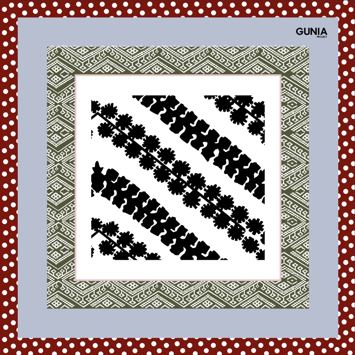 Silk Scarf - Ornaments