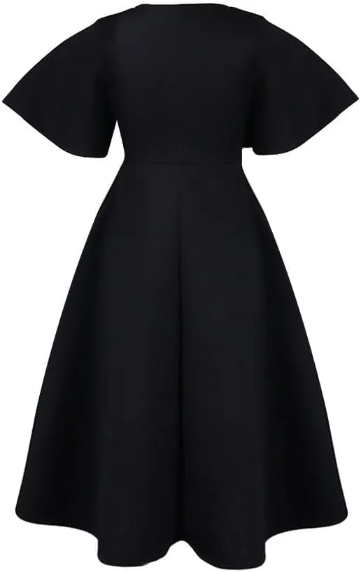 Useagrey Womens Plus Size Dresses Summer V Neck Casual Semi Formal Knee Length Church Wedding Guest Dresses